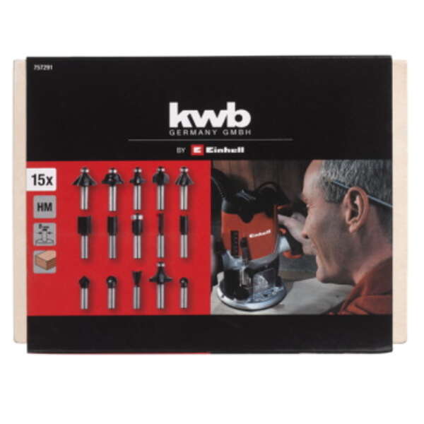 Set burgija za glodanje 8 mm 15/1 Einhell - Slika 3