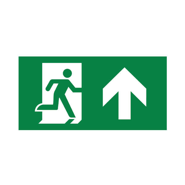 EXIT znak- gore PVC - Slika 1