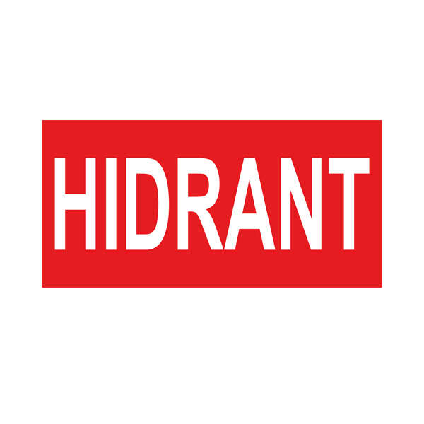 EXIT znak hidrant nalepnica - Slika 1