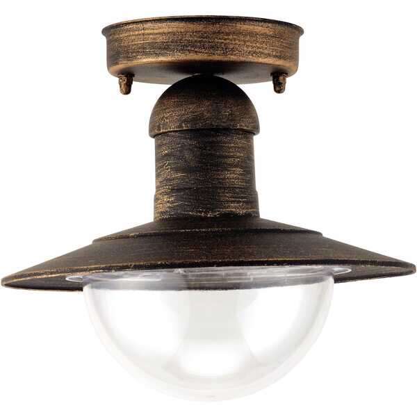 Fenjer plafonska Imperial 1xE27 IP44 crno-zlatna - Slika 1