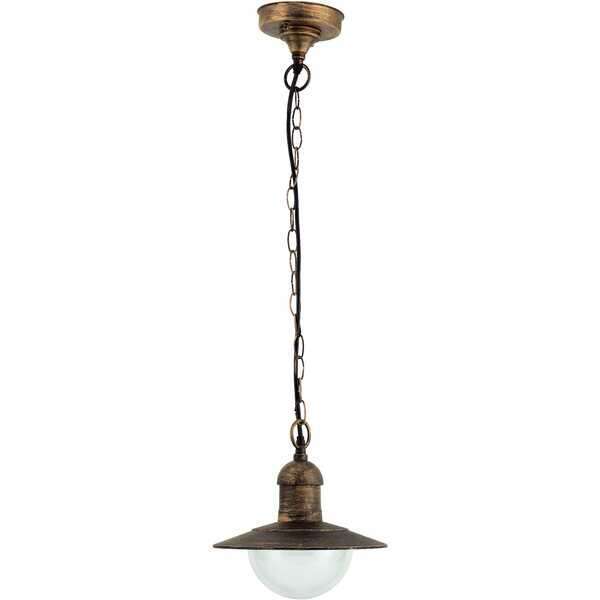 Fenjer visilica Imperial 1xE27 IP44 crno-zlatna - Slika 1