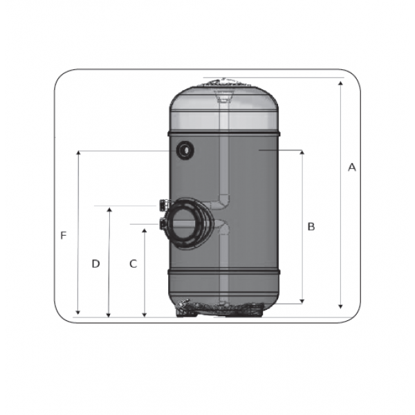 Filter Toledo 25,4m3/h fi900 2" 350kg - Slika 2