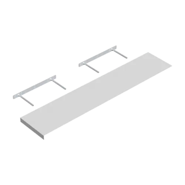 FS 118/24 Samonoseća polica 118x23,5 cm bela - Slika 1