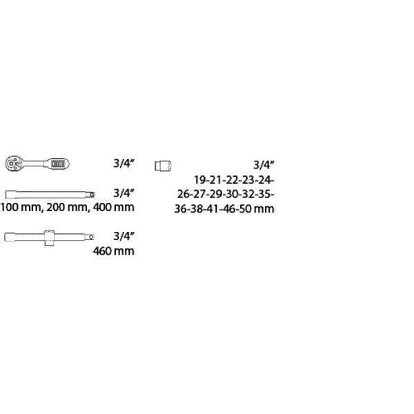 Gedore komplet 21kom. FESTA - Slika 2