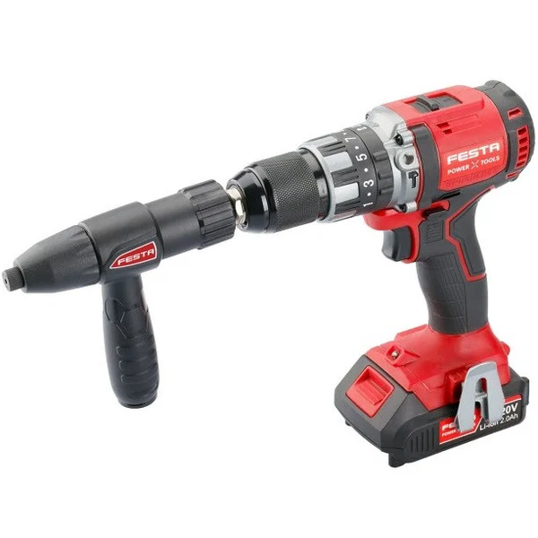 Glava bušilice za pop nitne za aku šrafilice FESTA - Slika 3