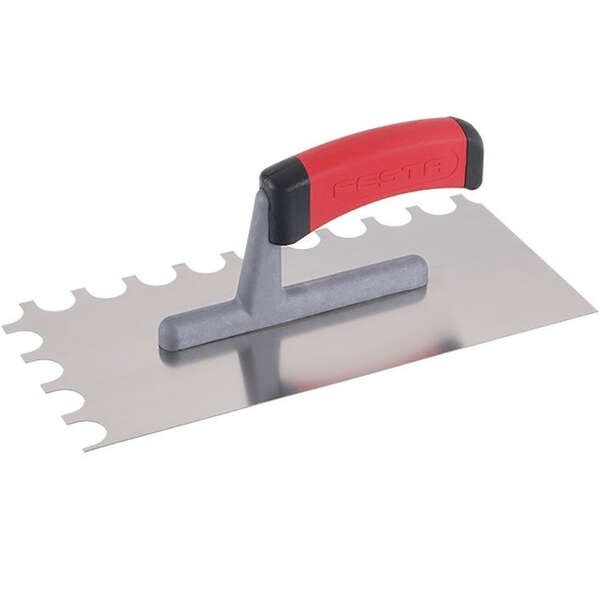 Gletarica nazubljena gumena drška 280x130 zub 016 FESTA - Slika 1