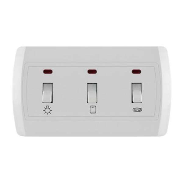 Horizontalna sklopka za kupatilo 16AX/250V, keramika Status - Slika 1