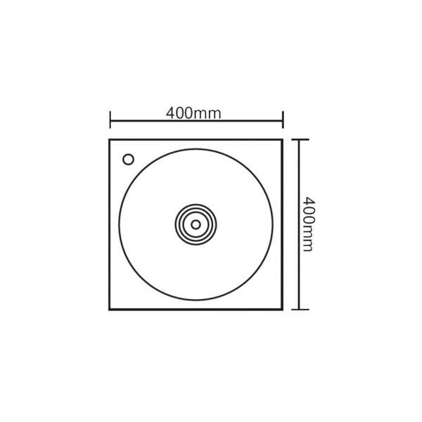 Sudopera ICC inox 4040 sa sifonom - Slika 2