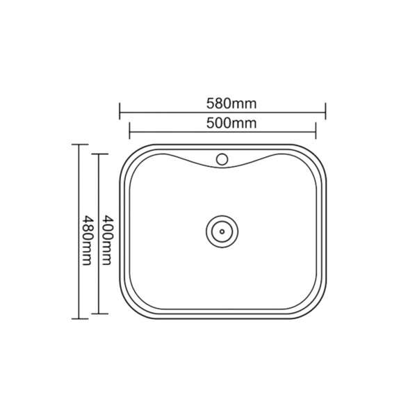 Sudopera ICC inox 5848 dekor - Slika 2