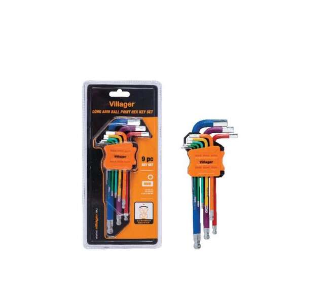 Imbus set dugih ključeva 9 kom u boji - Slika 1