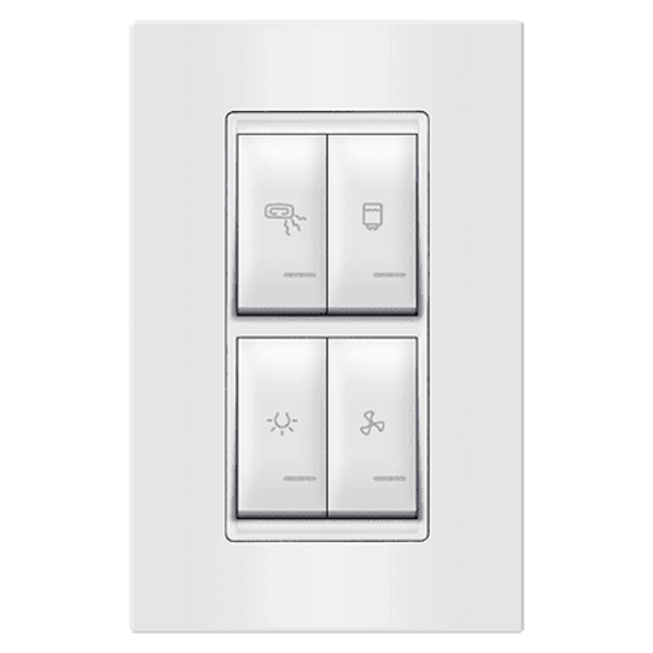 Indikator kupatila 4x16A 250V vertikalni Experience - Slika 1