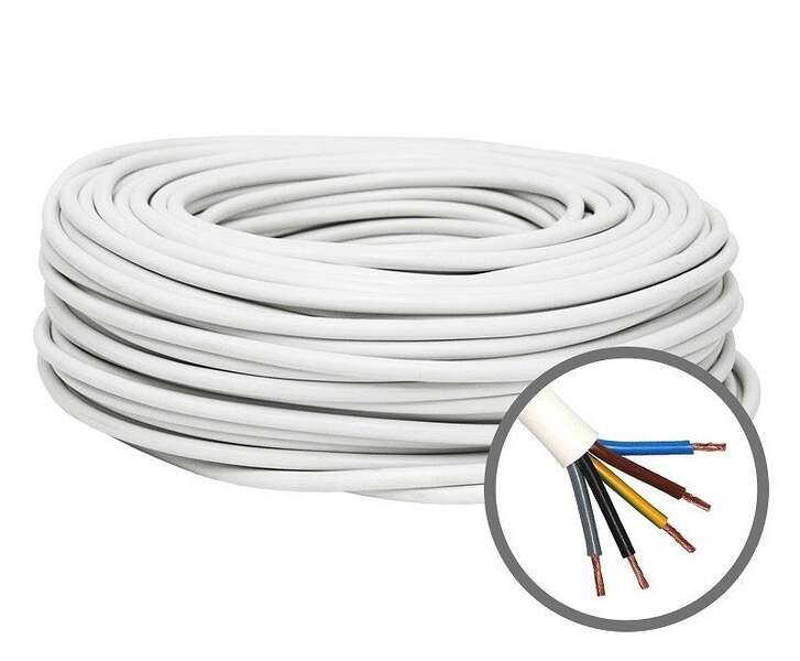 Kabli PP/J 5x0.75 beli licnasti - Slika 1