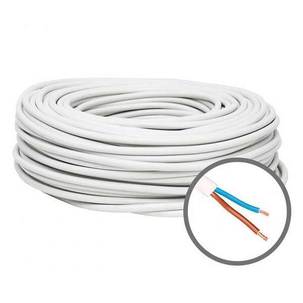 Kabli PP/L 2x0.75 beli licnasti - Slika 1