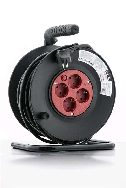 Kablovska motalica sa 4 utičnice 3x1.5, 25m Entac - Slika 1