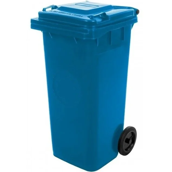 Kanta za smeće sa točkovima - plava 120L - Slika 1