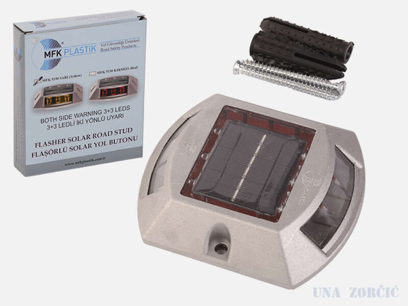 Katadiopter / Solarni žuti 6 led dioda - Slika 1
