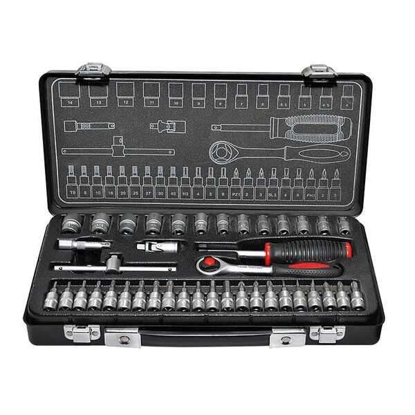 Ključ nasadni sa račnom 1/4" set 40 kom. - Slika 1