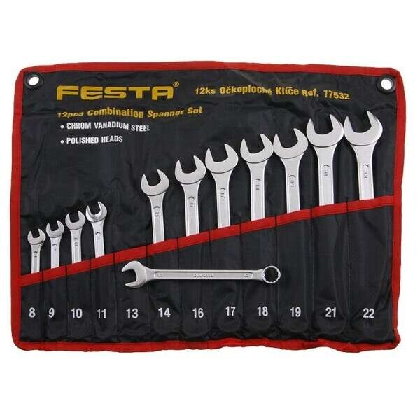 Ključevi kombinovani komplet 8-22mm FESTA - Slika 1