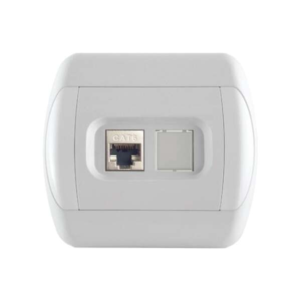 Komunikaciona priključnica RJ45 8/8 sa jednim modulom Cat6 STP Royal - Slika 1