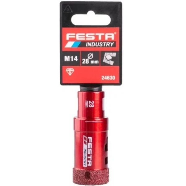 Kruna za rupe - dijamantska (M14) 28mm FESTA INDUSTRY - Slika 4