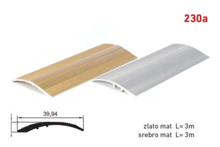 Lajsna prelazna visinska 230A - srebrna - Slika 1