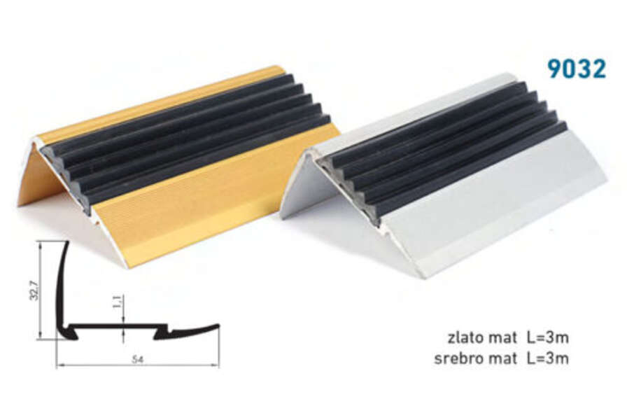 Lajsna za stepeništa i keramiku 9032 - zlatna - Slika 1