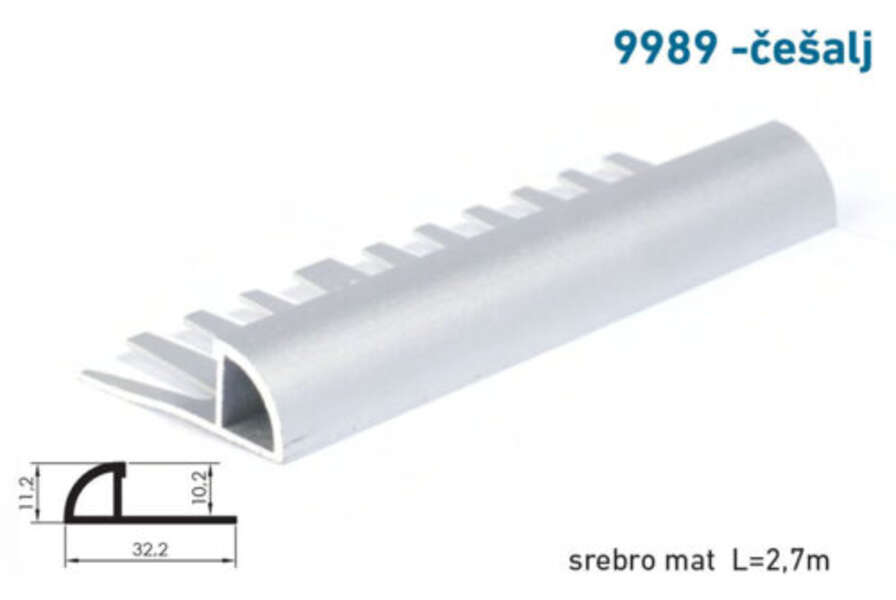 Lajsna za stepeništa i keramiku 9989 češalj - Slika 1