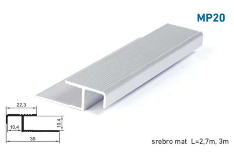 Lajsna za stepeništa i keramiku MP20 - 2.7m - Slika 1