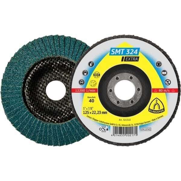 Lamelni brusni disk SMT 324 - 125 x 22,23 / gr.40 Klingspor - Slika 1