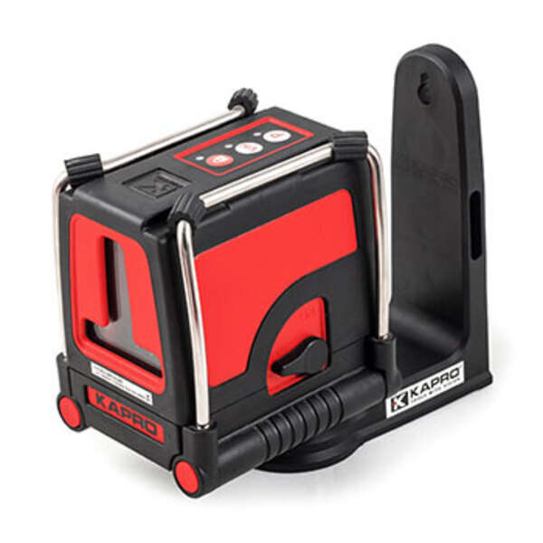 Laserski nivelator 872L Prolaser Plus sa zidnim “L” nosačem - crveni - Slika 1