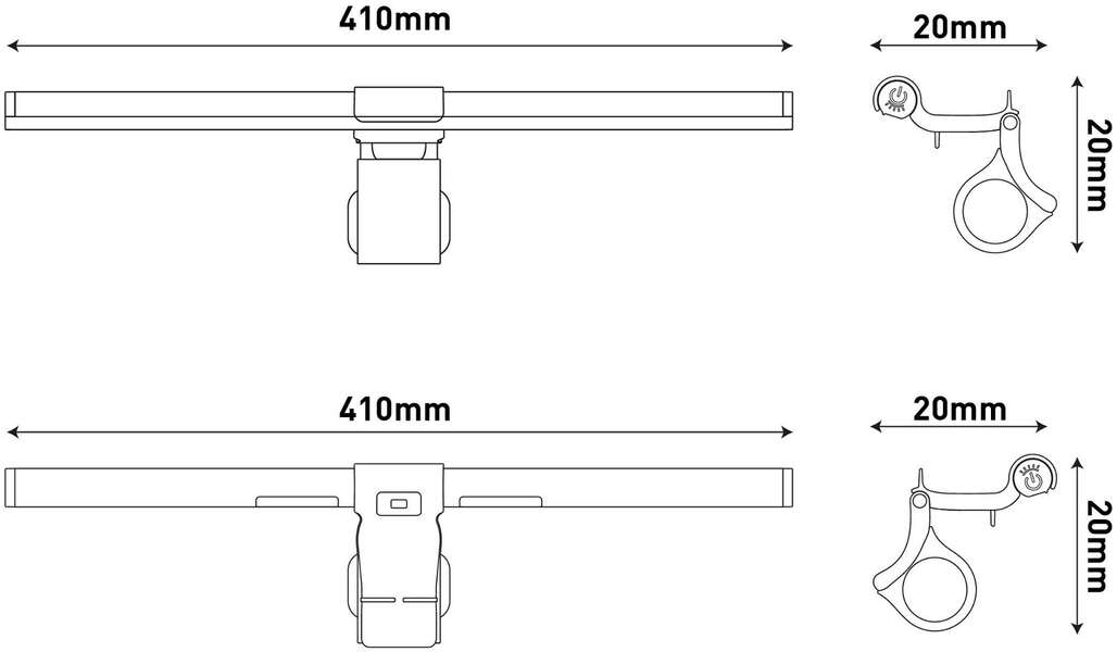 LED lampa za monitor USB 5W Avide - Slika 3