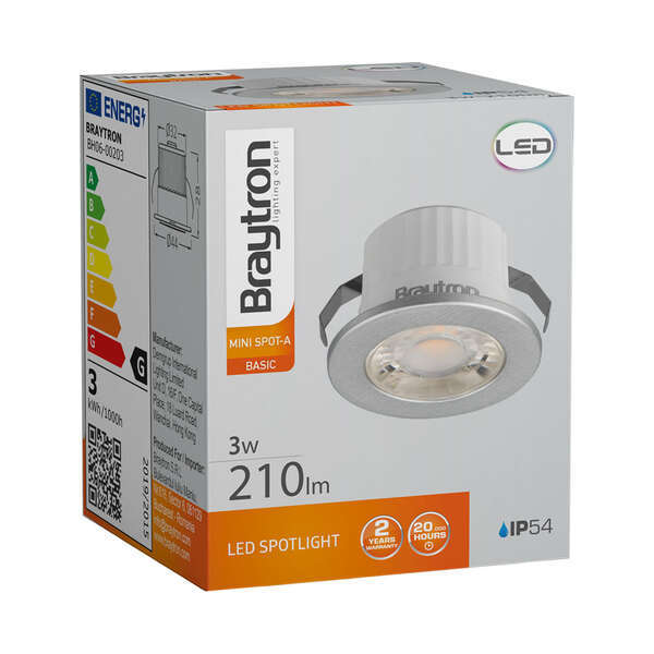 LED minispot svetijlka 3W 6500K siva - Slika 4