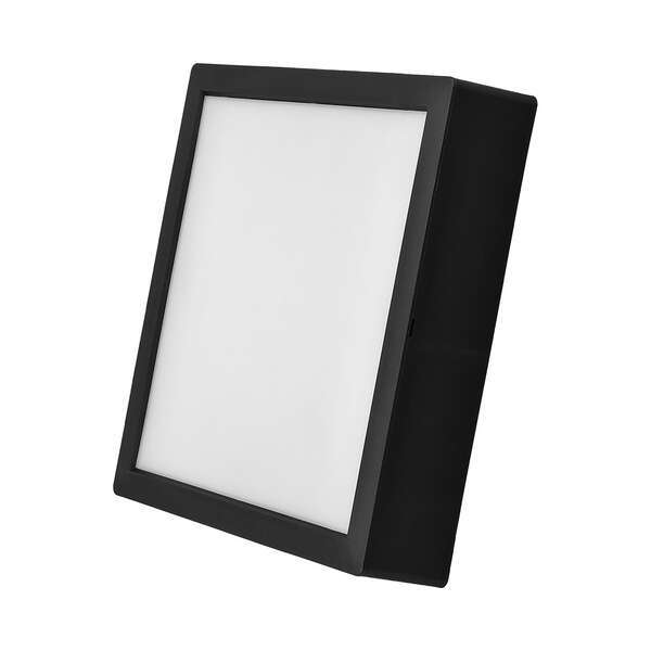 LED panel 24W kvadratni crni 3000K - Slika 1