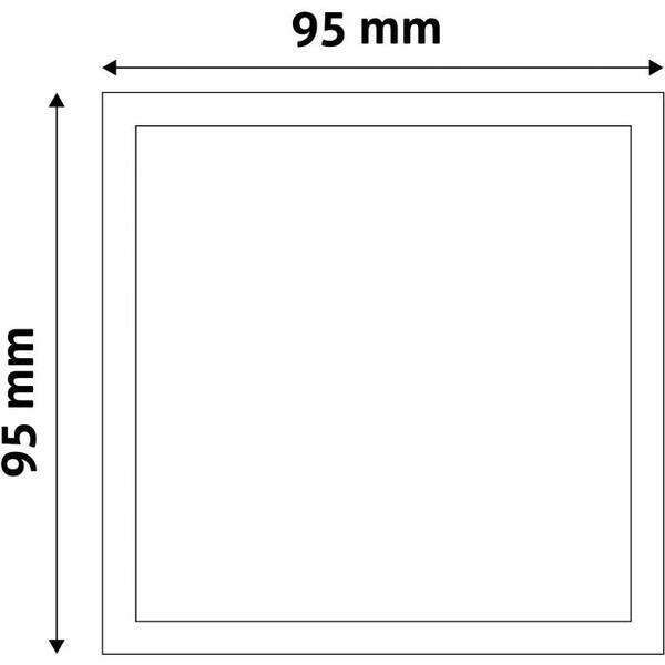 LED panel kvadratni ugradni 5W plastični 3000K - Slika 2