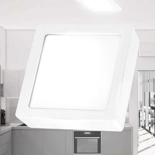 LED panel nadgradni 6W kvadratni beli 4000K - Slika 2