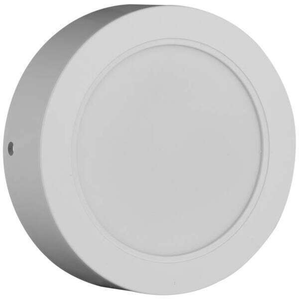 LED panel okrugli nadgradni 12W plastični 3000K - Slika 1