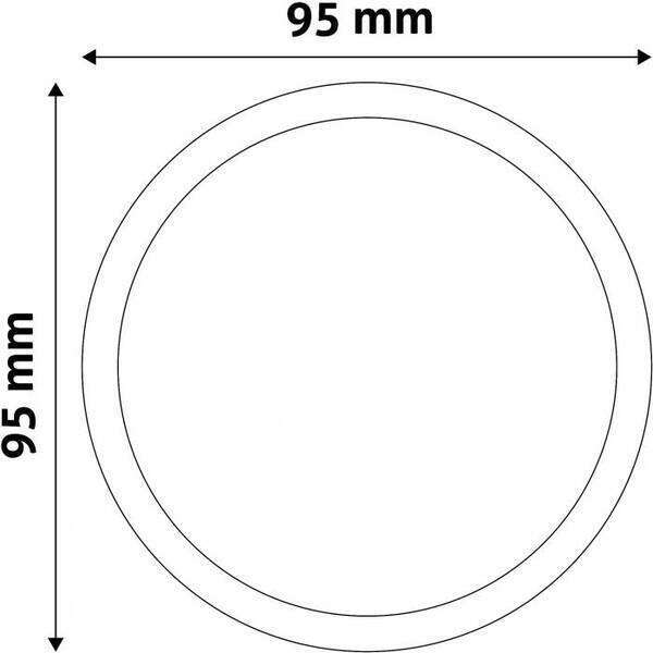 LED panel okrugli ugradni 5W plastični 6400K - Slika 2