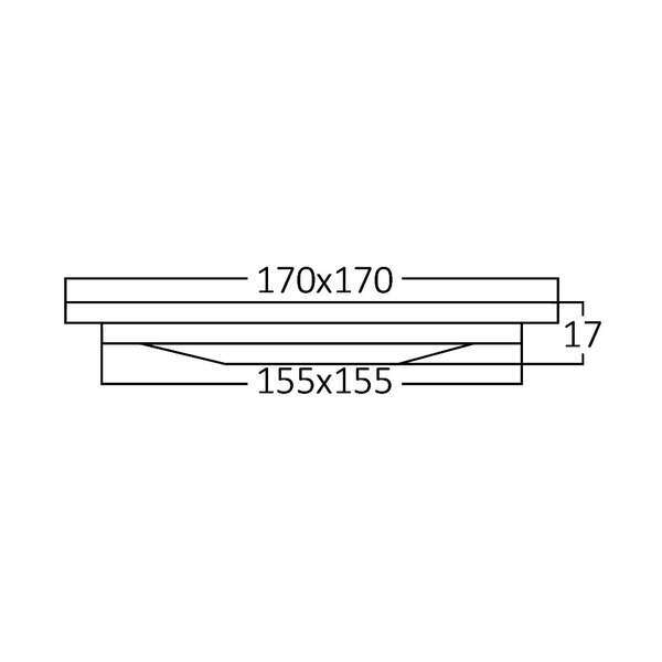 LED panel ugradni 12W, 6INC, 3000K beli - Slika 4