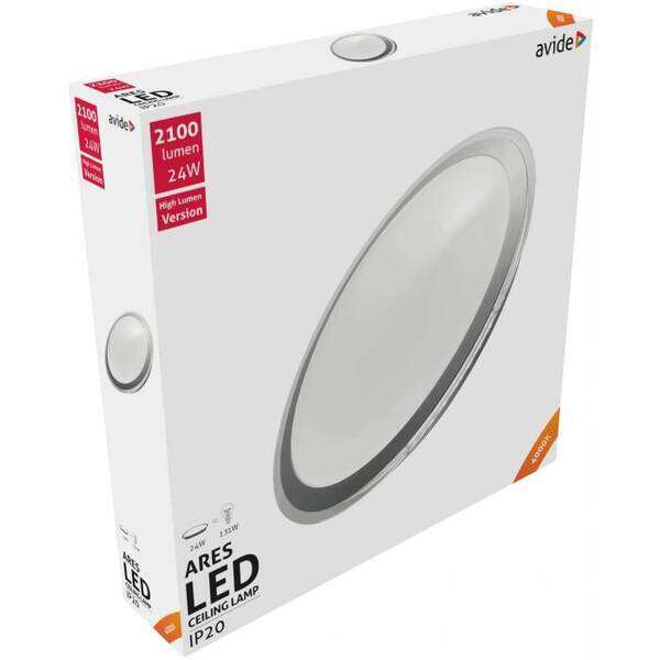 LED plafonjera Oyster Ares 24W 430x90mm 6400K - Slika 2