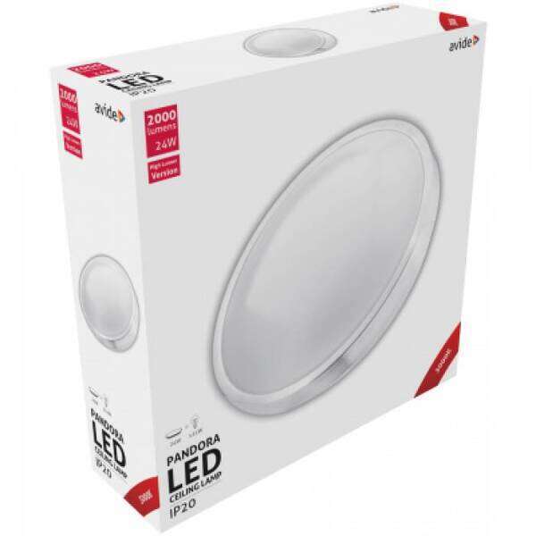 LED plafonjera Oyster Pandora alu 24W 380x110mm 3000K - Slika 2