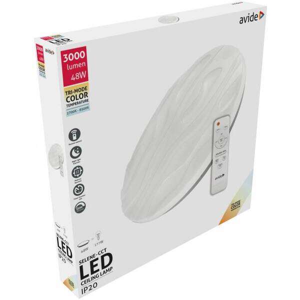 LED plafonjera Oyster Selene CCT 48W sa daljinskim - Slika 2