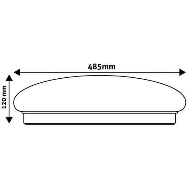 LED plafonjera Oyster Stella CCT 48W (24+24) sa daljinskim - Slika 3