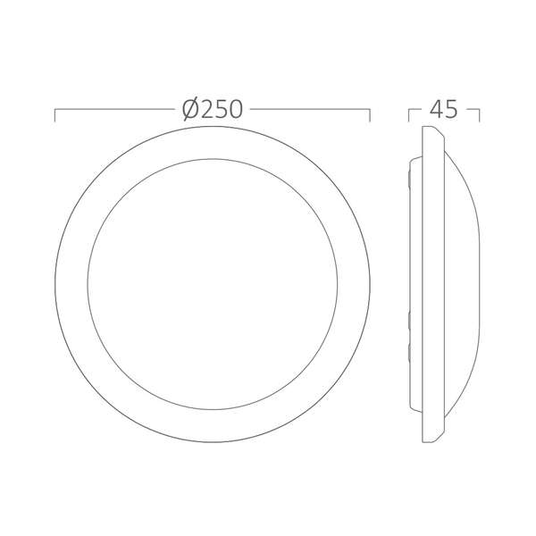 Led plafonjera SENSA 15W, 6500K - Slika 3