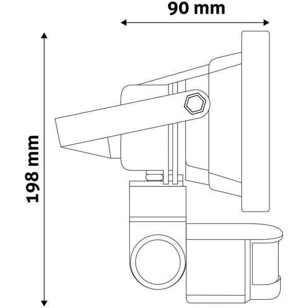 LED reflektor 20W NW 4000K 1200lm sa senzorom - Slika 3