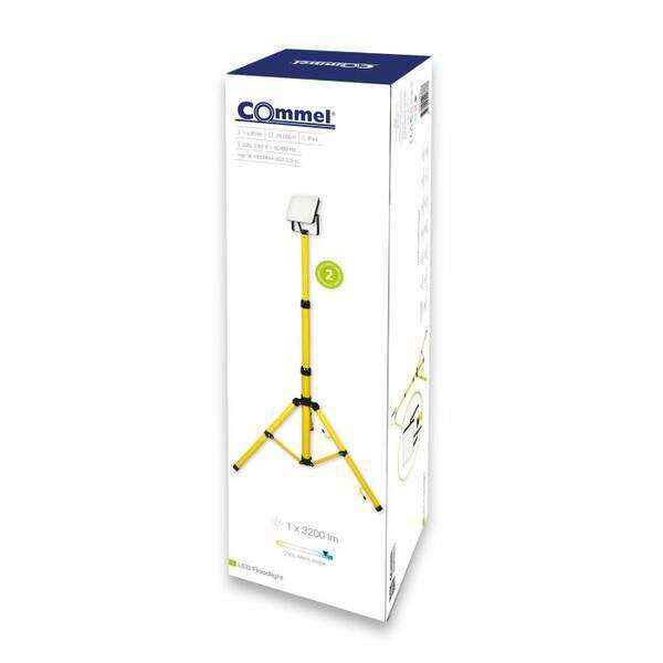 LED reflektor na stativu 6500K IP44 crno/žuti 3200lm - 1*30W - Slika 2