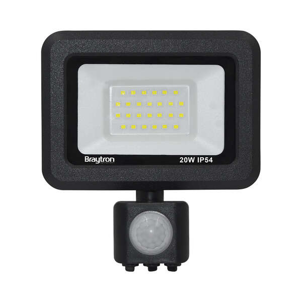 Led reflektor sa senzorom, crni, 20W-6500K-IP54 - Slika 3