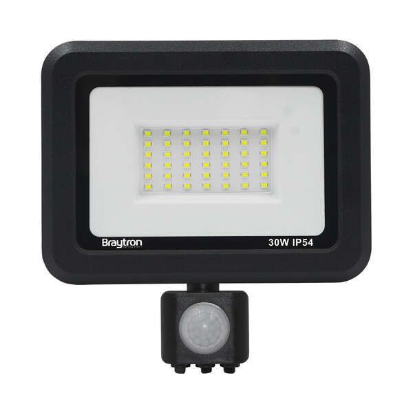Led reflektor sa senzorom, crni, 30W-6500K-IP54 - Slika 3