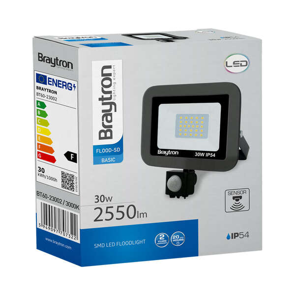 Led reflektor sa senzorom 30W-GRY-3000K-IP65 - Slika 4