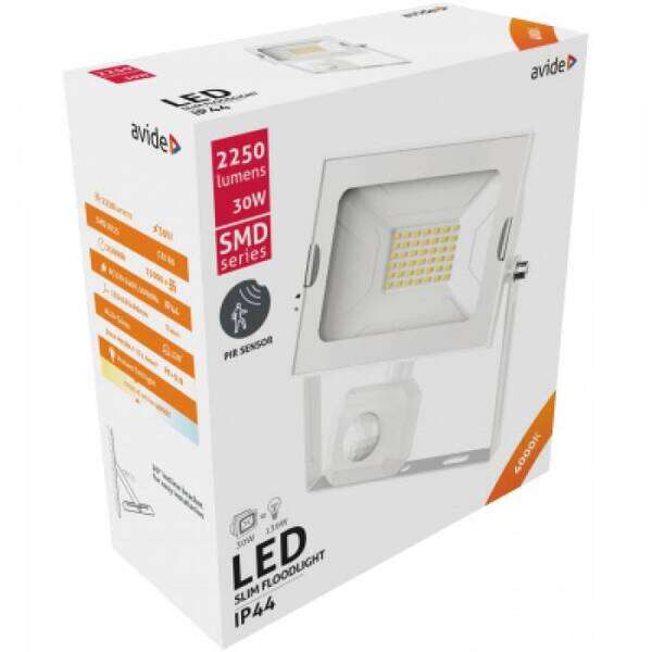 LED reflektor SMD tanki 30W NW 4000K sa senzorom beli - Slika 2
