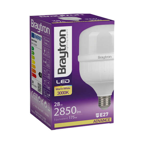 LED sijalica 28W, E27, 3000K - Slika 3